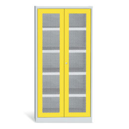 kovova-skrin-na-chemikalie-scht1a-4-police-vysoka-zluta
