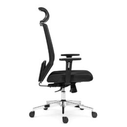 Kancelářská židle s posuvem sedáku ANTARES Edge ALU PDH SL s područkami nosnost 130 kg černá bok Kancelářská židle s posuvem sedáku ANTARES Edge ALU PDH SL s područkami nosnost 130 kg černá bok