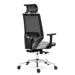 Kancelářská židle s posuvem sedáku ANTARES Edge ALU PDH SL s područkami nosnost 130 kg šedá zadek Kancelářská židle s posuvem sedáku ANTARES Edge ALU PDH SL s područkami nosnost 130 kg šedá zadek