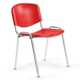 Konferenční-židle-ANTARES-Taurus-PC-ISO-červená-3