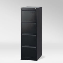 Kovová kartotéka A4 Bisley IPCCA14 černá