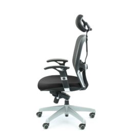 Kancelářská židle MULTISED Friemd BZJ 395 PDH s područkami nosnost 150 kg černá bok