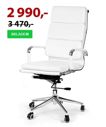 PRO-Kancelářské-křeslo-SOFT-chrom-bílé