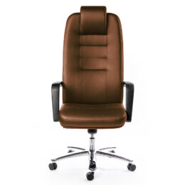 Zátěžové křeslo MULTISED BZJ 445 XAL eco kůže nosnost 200 kg 2023 předek hnědé