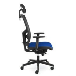Kancelářská židle s posuvem sedáku ALBA Game ŠÉF VIP 3D PDH nosnost 160 kg bok