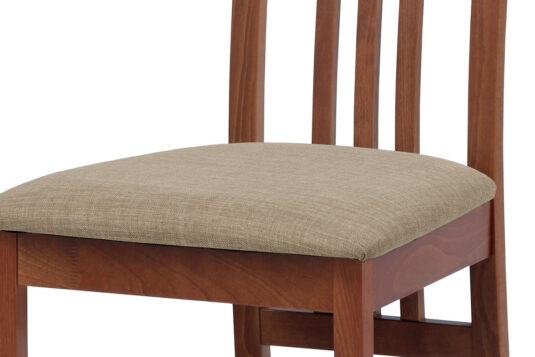 Dřevěná jídelní židle VILMA s čalouněným sedákem, třešeň detail 2 Dřevěná jídelní židle VILMA s čalouněným sedákem, třešeň detail 2