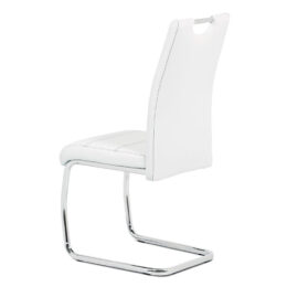 alouněná jídelní židle EMILY bílá zadek