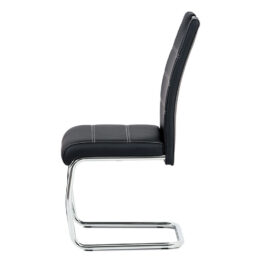 alouněná jídelní židle EMILY černá bok