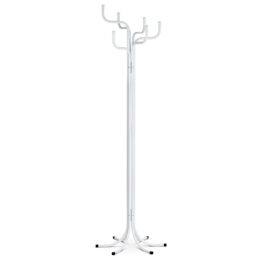 Stojanový věšák TAPPY 5, výška 188 cm, kovový, bílý