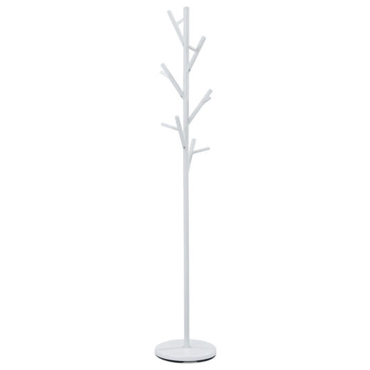 Stojanový věšák TAPPY 6, výška 170 cm, kovový, bílý