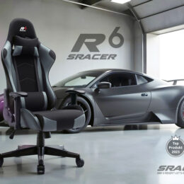 Herní židle Sracer R6 černá šedá