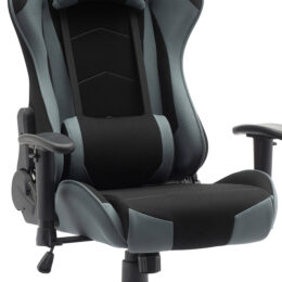 Herní židle Sracer R6 s područkami nosnost 130 kg černá-šedá detael 2