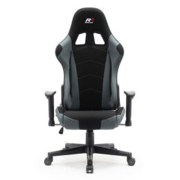 Herní židle Sracer R6 s područkami nosnost 130 kg černá-šedá předek 2