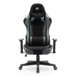 Herní židle Sracer R6 s područkami nosnost 130 kg černá-šedá předek