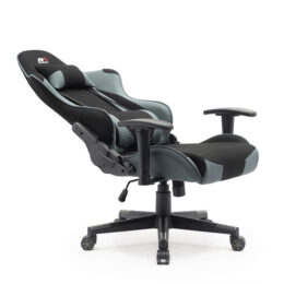 Herní židle Sracer R6 s područkami nosnost 130 kg černá-šedá sklopená