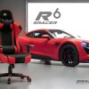 Herní židle k PC Sracer R6 s područkami nosnost 130 kg černá-červená - Image 16