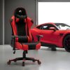Herní židle k PC Sracer R6 s područkami nosnost 130 kg černá-červená - Image 16
