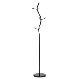Stojanový věšák TAPPY 3, výška 181 cm, kovový, černý