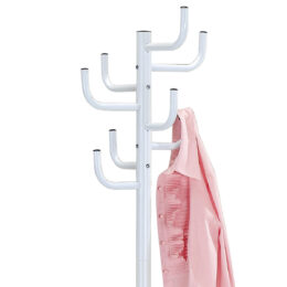 Stojanový věšák TAPPY 4, výška 182 cm, kovový, bílý detael 1