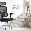 Kancelářská židle SIHOSEAT M98B ALU PDH, posuv sedáku, 3D podhlavník, 4D područky, nosnost 150 kg, záruka 5 let - Image 19