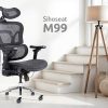Kancelářská židle SIHOSEAT M99B ALU NET PDH, posuv sedáku, 3D podhlavník, 4D područky, nosnost 150 kg, záruka 5 let - Obrázek 18