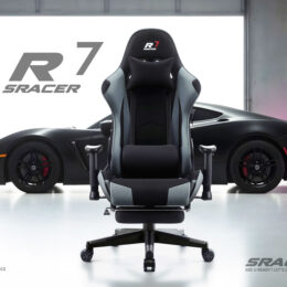 Herní židle Sracer R7 černá šedá