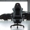 Herní židle k PC Sracer R7 s područkami a podnožkou nosnost 130 kg černá-šedá - Image 17