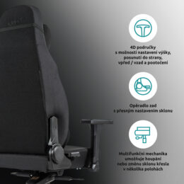 Kancelářské křeslo SRACER EVO1 nosnost 160 kg benefity 2