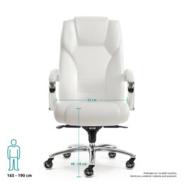 Kancelářské křeslo CHEF nosnost 150 kg bílé předek final