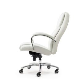 Kancelářské křeslo CHEF nosnost 150 kg bílé sklopené