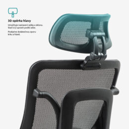 Kancelářská židle SIHOSEAT M95B ALU PDH nosnost 150 kg benefity 2
