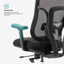 Kancelářská židle SIHOSEAT M95B ALU PDH nosnost 150 kg benefity 3