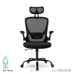 Kancelářská židle OFFICE nosnost 130 kg předek final